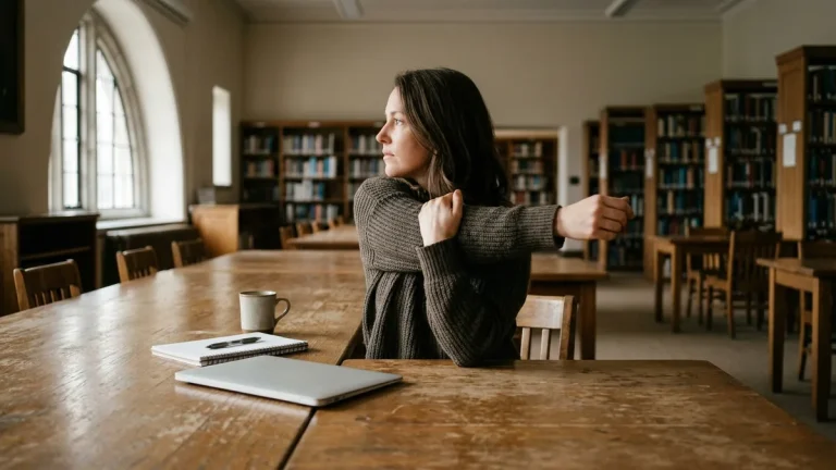 Simple Desk Stretches for Long Study Sessions